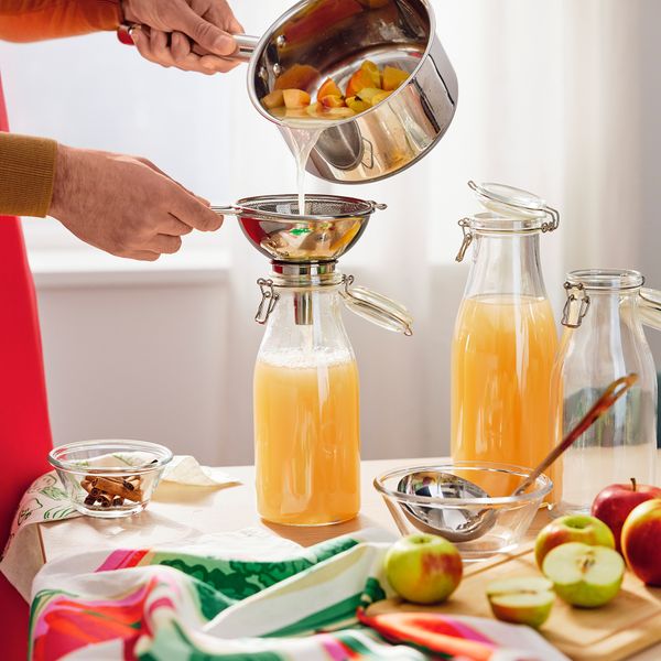 Сито, воронка, набор из 3 предметов, нержавеющая сталь IKEA TABBERAS 105.518.45 - схема-чертеж с размерами