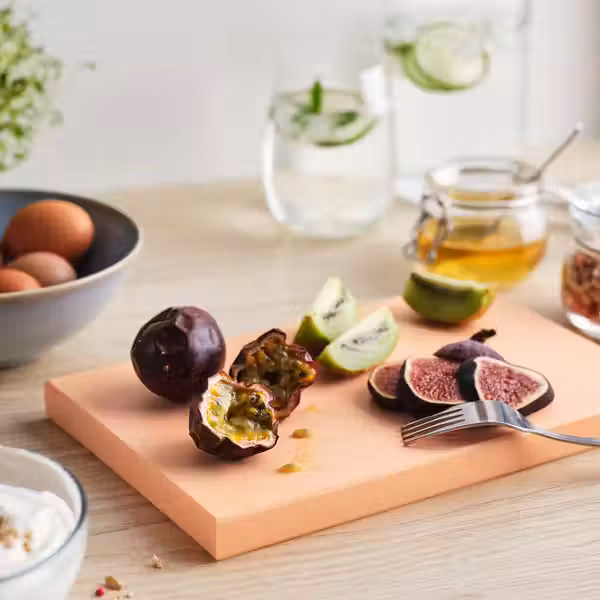 KUSTHOPPARE КУСТХОППАРЕ Разделочная доска - светло-оранжевый 25x17 см - фото 3