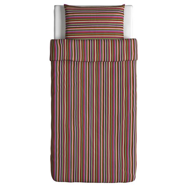 Пододеяльник и 1 наволочка ДВАЛА, в полоску, разноцветный - фото 2