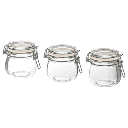 Банка с крышкой, прозрачное стекло 13 сл IKEA KORKEN КОРКЕН 003.729.34