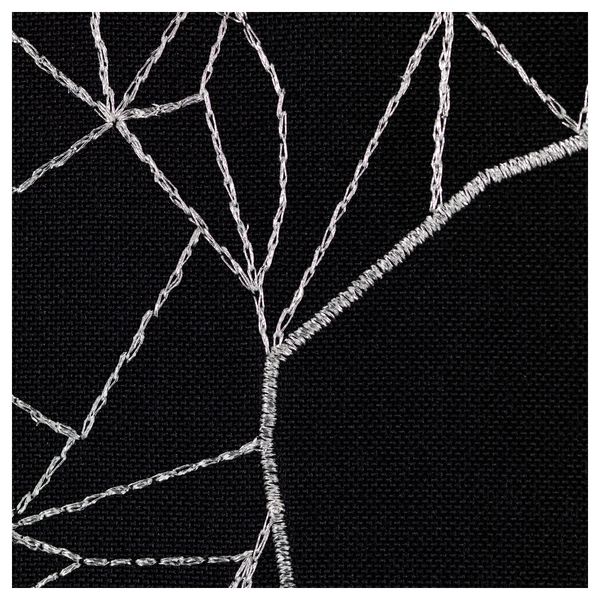 Картина ПЬЕТТЕРИД, Серебряный олень (56x56 см) - схема-чертеж с размерами