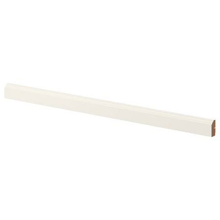 BODBYN Карниз декоративный профилированный - белый с оттенком 221x6 см