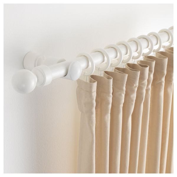 Гардинный карниз с аксессуарами ПОРТИОН, белая морилка (210 см) - схема-чертеж с размерами