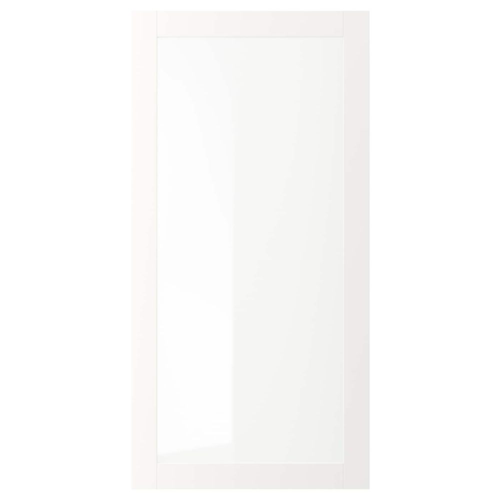 Стеклянная дверь, белый 60x120 см IKEA VÄRD ВЭРД 503.837.89 - схема-чертеж с размерами