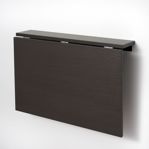 Стол откидной стенного крепежа, черно-коричневый 74x60 см IKEA NORBERG НОРБЕРГ 904.946.86 - фото 2