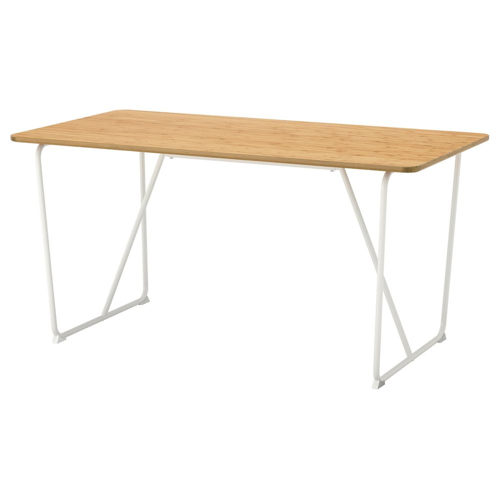 Стол, бамбук/Бэккарид белый 150x78 см IKEA ÖVRARYD ОВРАРЮД 892.272.60 - схема-чертеж с размерами