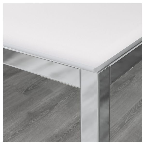 Столешница ТОРСБИ, стекло белый (135x85 см) - схема-чертеж с размерами