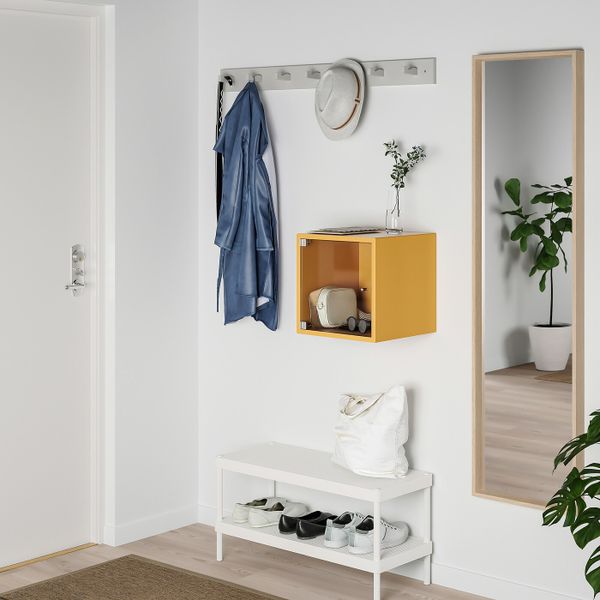 Навесной шкаф со стеклянной дверью, золотисто-коричневый 35x35x35 см IKEA EKET ЭКЕТ 693.363.64 - фото 3