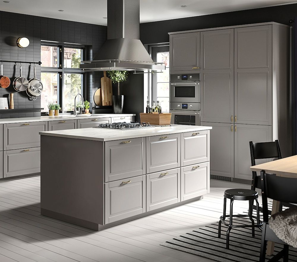 Высокий шкаф с ящиками, белый/Будбин серый 60x60x200 см IKEA METOD МЕТОД / MAXIMERA МАКСИМЕРА 693.778.68 - фото 1