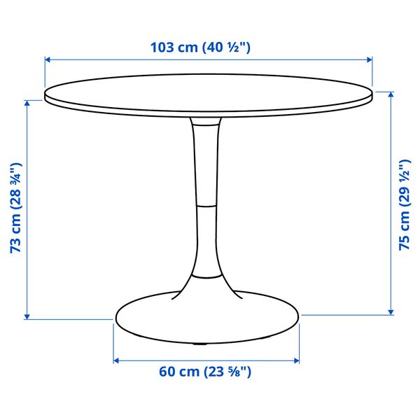 Стол и 4 стула IKEA DOCKSTA ДОКСТА, ÄLVSTARR ЭЛЬВСТАРР 394.815.74 - фото 5