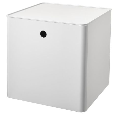 KUGGIS Контейнер с крышкой - белый 32x32x32 см