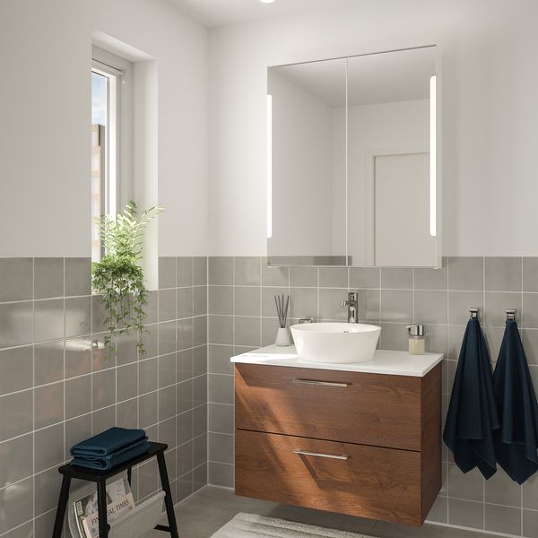 Комплект мебели для ванной, 5 предмета, 82 cm IKEA KATTEVIK КАТТЕВИК, GODMORGON ГОДМОРГОН, TOLKEN ТОЛКЕН 393.223.30 - фото 3