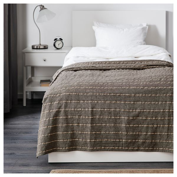 Покрывало ТАЛЛОРТ, черный/естественный - фото 1