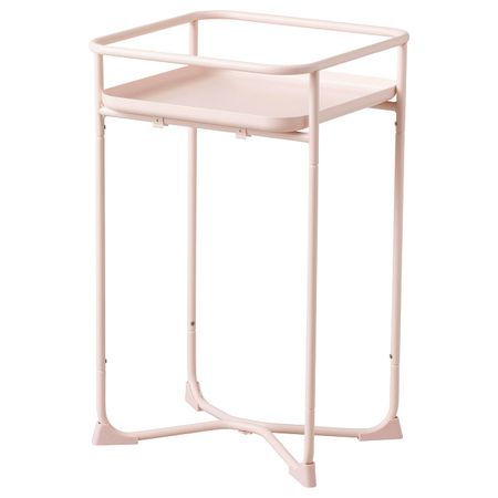 Пьедестал для цветов, для дома, улицы розовый 54 см IKEA KRYDDPEPPAR КРЮДДПЕППАР 804.219.59