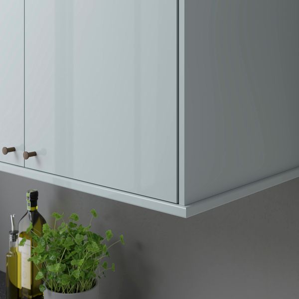 Карниз декоративный, 221 см, глянцевый серо-синий светлый IKEA KSTALLARP СТАЛЛАРП КАЛЛАРП 505.201.35 - фото 6