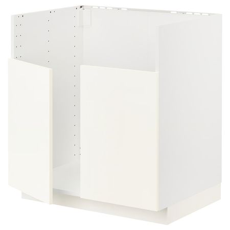 METOD Шкаф для мойки ТАЛЛШЁН - белый/Vallstena белый 80x60 см
