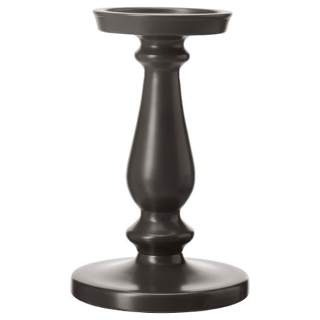 Подсвечник для формовой свечи ЭРСЕТТА, серый (21 см)