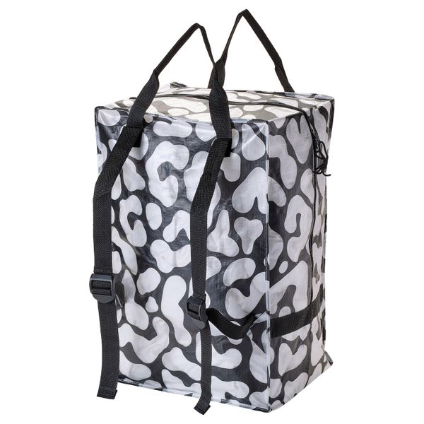 Сумка, черный, прозрачный, 72 л IKEA ОМБЮТЕ 004.466.66 - фото 1