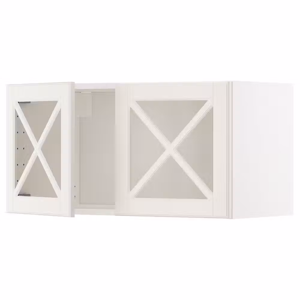 METOD Навесной шкаф/2 стеклянные дверцы - фото 1