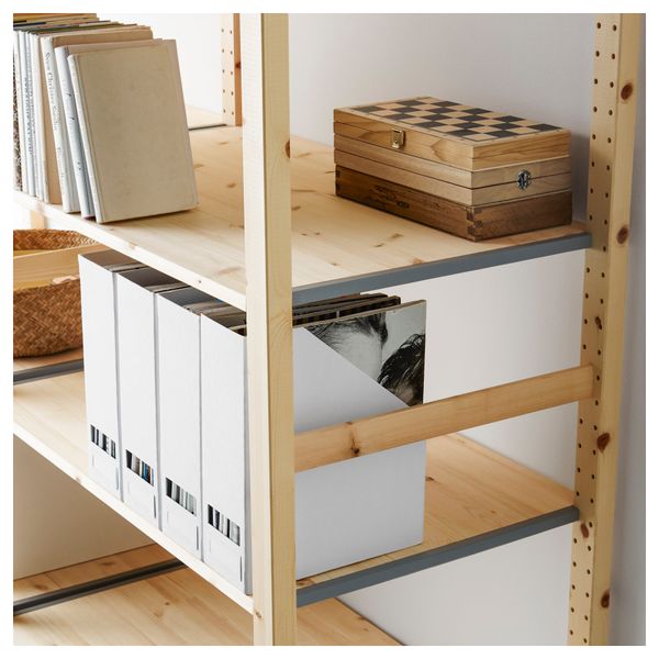 2 секции, полки ИВАР, сосна (174x50x226 см) - схема-чертеж с размерами