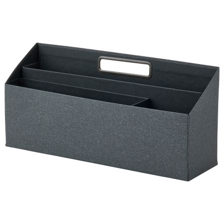 Подставка для канцелярских принадлежности, темно-серый, 34x16 см IKEA TJOG ЧУГ 505.039.56