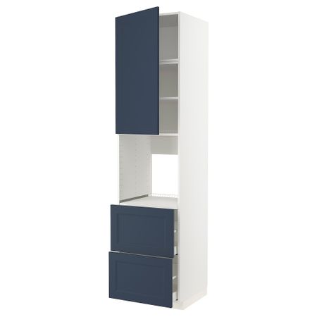 Высокий шкаф для духовки + дверь, 2ящика IKEA METOD МЕТОД, MAXIMERA МАКСИМЕРА 794.572.61