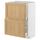Напольный шкаф с 2 ящиками, белый, Forsbacka дуб, 60x37 см IKEA METOD МЕТОД, MAXIMERA МАКСИМЕРА 295.092.72