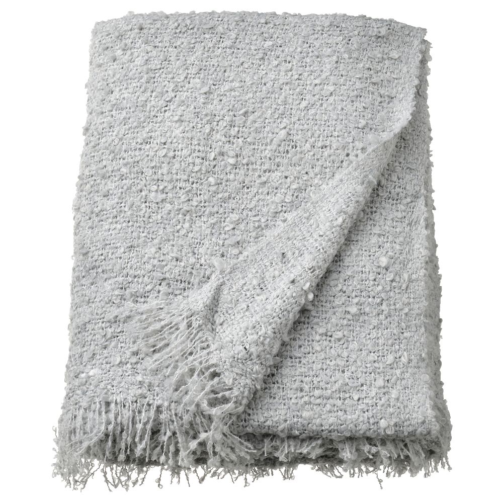 Плед, 130x170 см, серо-синий IKEA SANDBRODD 105.495.41 - фото 1