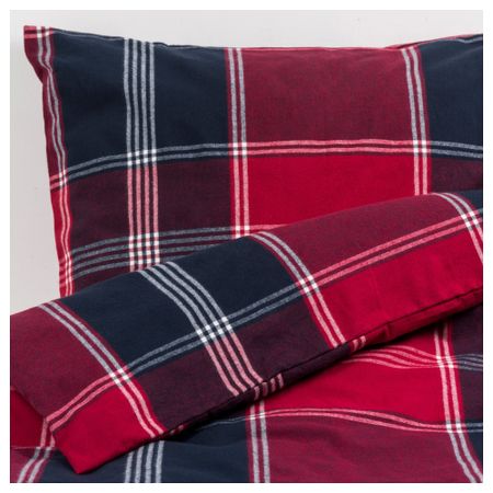 Пододеяльник и 1 наволочка БЭККАНЕМОН, красный (150x200/50x70 см)