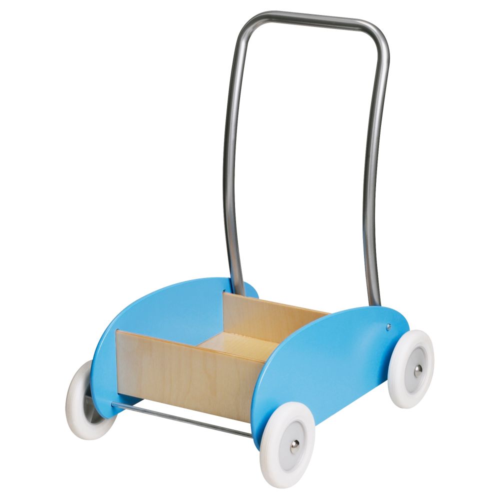 Тележка-ходунки ЭКОРРЭ, голубой, береза - фото 1