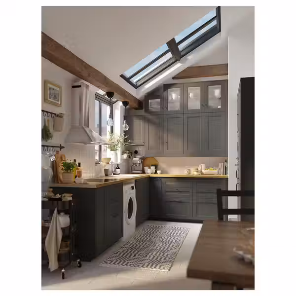 MÖLLEKULLA Столешница под заказ - дуб/шпон 30-45x3.8 см - фото 12