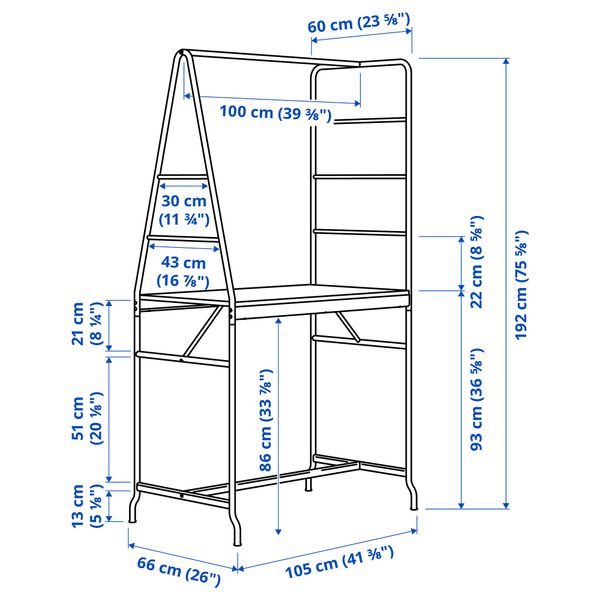 Стол и 2 табурета, черный, черный, 105 см IKEA LUSTIGT ЛУСТИГТ, HÅVERUD ХОВЕРЮД 594.289.34 - фото 9