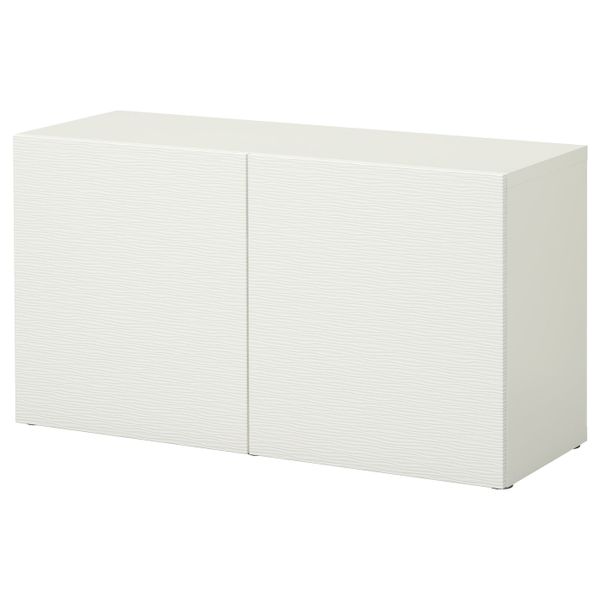 Стеллаж с дверьми, белый/Лаксвикен белый 120x42x64 см IKEA BESTÅ БЕСТО 792.443.78 - фото 1