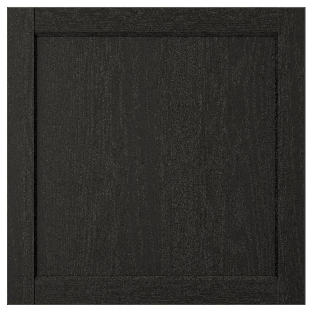Дверь, черная морилка 60x60 см IKEA LERHYTTAN ЛЕРХЮТТАН 703.565.01 - фото 1