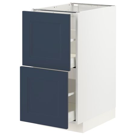 Напольный шкаф 2 фасада, 2 высоких ящика IKEA METOD МЕТОД, MAXIMERA МАКСИМЕРА 894.029.18