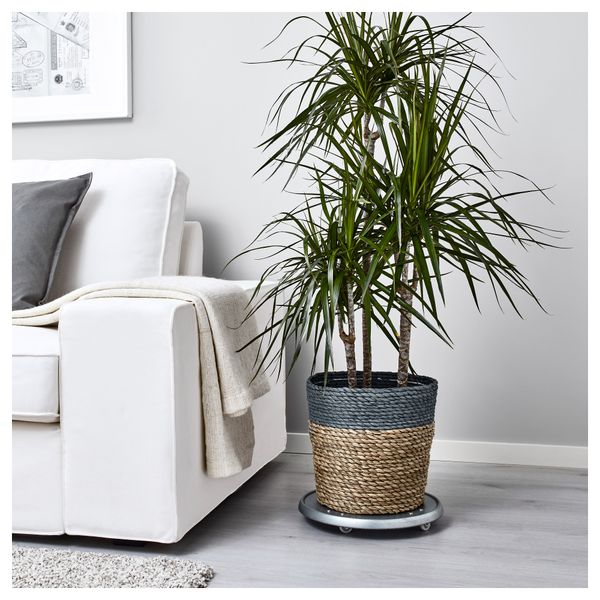 Кашпо КРУСБЭР, серый, естественный (24 см) - фото 2