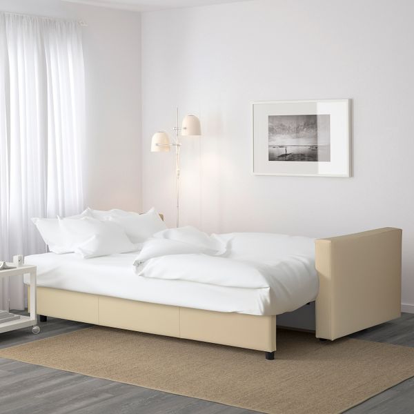 3-местный диван-кровать, Бумстад бежевый IKEA FRIHETEN ФРИХЕТЭН 104.489.00 - фото 3