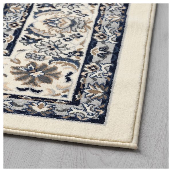 Ковер, короткий ворс ВАЛЛОБИ, бежевый, синий - фото 2