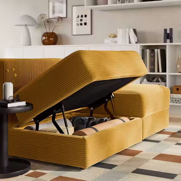 JÄTTEBO 4,5-местный модульный диван - самласа желто-коричневый - фото 2