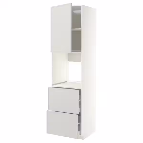 METOD / MAXIMERA Выс шкаф д/духовки+дв/2фрнт/2выс ящ - фото 1