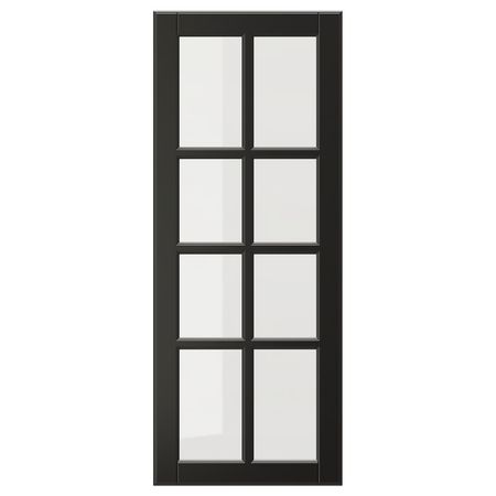 BODBYN Стеклянная дверь - чёрный 40x100 см