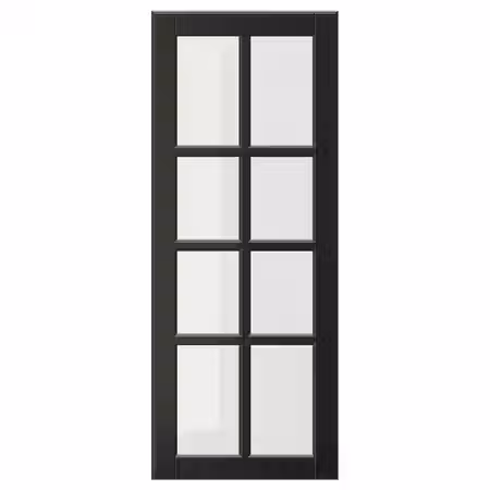 BODBYN Стеклянная дверь - чёрный 40x100 см