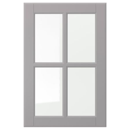 Стеклянная дверь, серый 40x60 см IKEA BODBYN БУДБИН 403.670.73