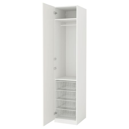 Гардероб ПАКС, белый, Танем белый (50x60x236 см)