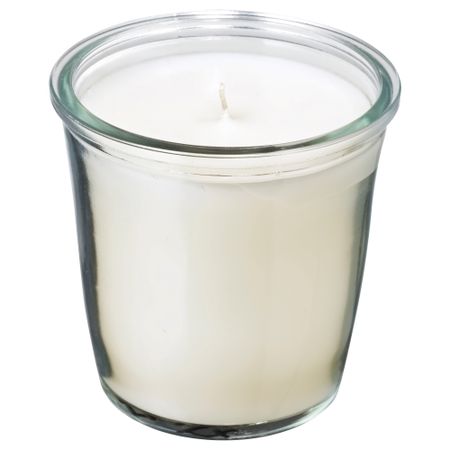 Ароматическая свеча в стакане СМОТРЕВЛИГ, Ваниль и морская соль, естественный (7 см)