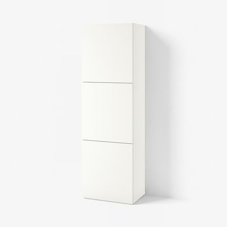BESTÅ Стеллаж с дверьми - белый Lappviken/белый 60x42x193 см