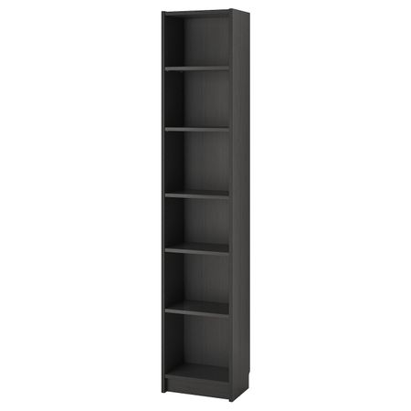 Стеллаж, черно-коричневый 40x28x202 см IKEA BILLY БИЛЛИ 703.842.26