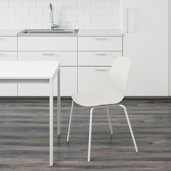 Стул, белый/Брур-Инге белый IKEA LEIFARNE ЛЕЙФ-АРНЕ 192.272.49 - фото 2