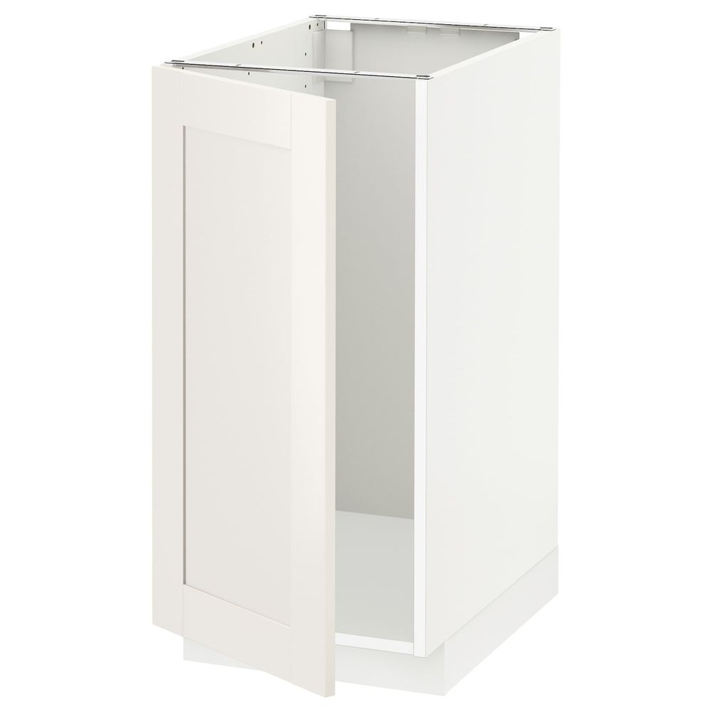 Напольный шкаф для мойки, мусорных конт, белый/Сэведаль белый 40x60 см IKEA METOD МЕТОД 492.229.38 - схема-чертеж с размерами