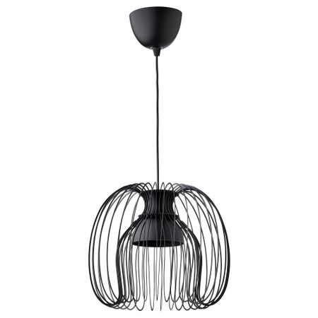 Подвесной светильник, черный, 32 см IKEA HEMMAHOS ХЕММАХОС, KALLFRONT КАЛЛЬФРОНТ 195.664.75